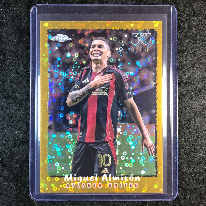 2025 Topps Chrome MLS MIGUEL ALMIRON Topps 1995 Gold 15/50 #25
