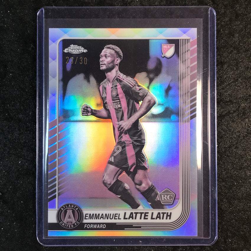 2025 Topps Chrome MLS EMMANUEL LATTE LATH Rookie Base Pearl 23/30 #153