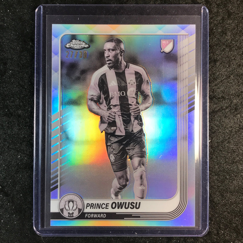 2025 Topps Chrome MLS PRINCE OWUSU Base Pearl 27/30 #162