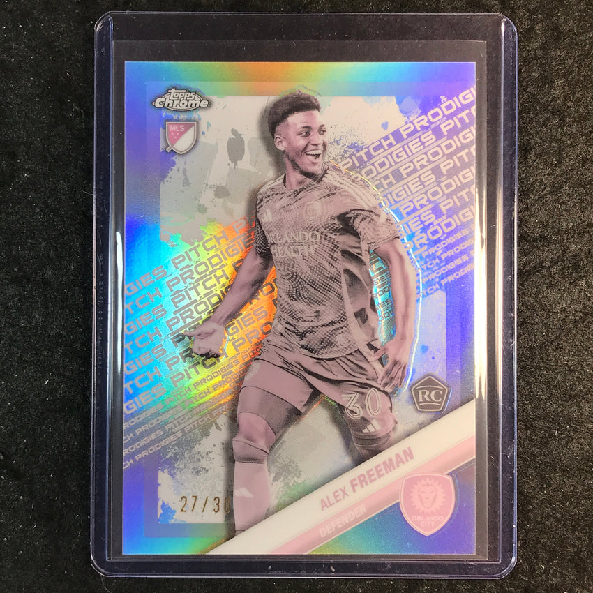 2025 Topps Chrome MLS ALEX FREEMAN Rookie Pitch Prodigies Pearl 27/30 #187