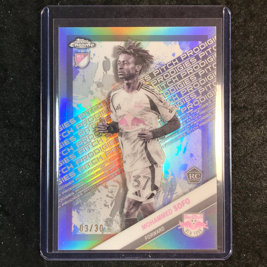 2025 Topps Chrome MLS MOHAMMED SOFO Rookie Pitch Prodigies Pearl 3/30 #190