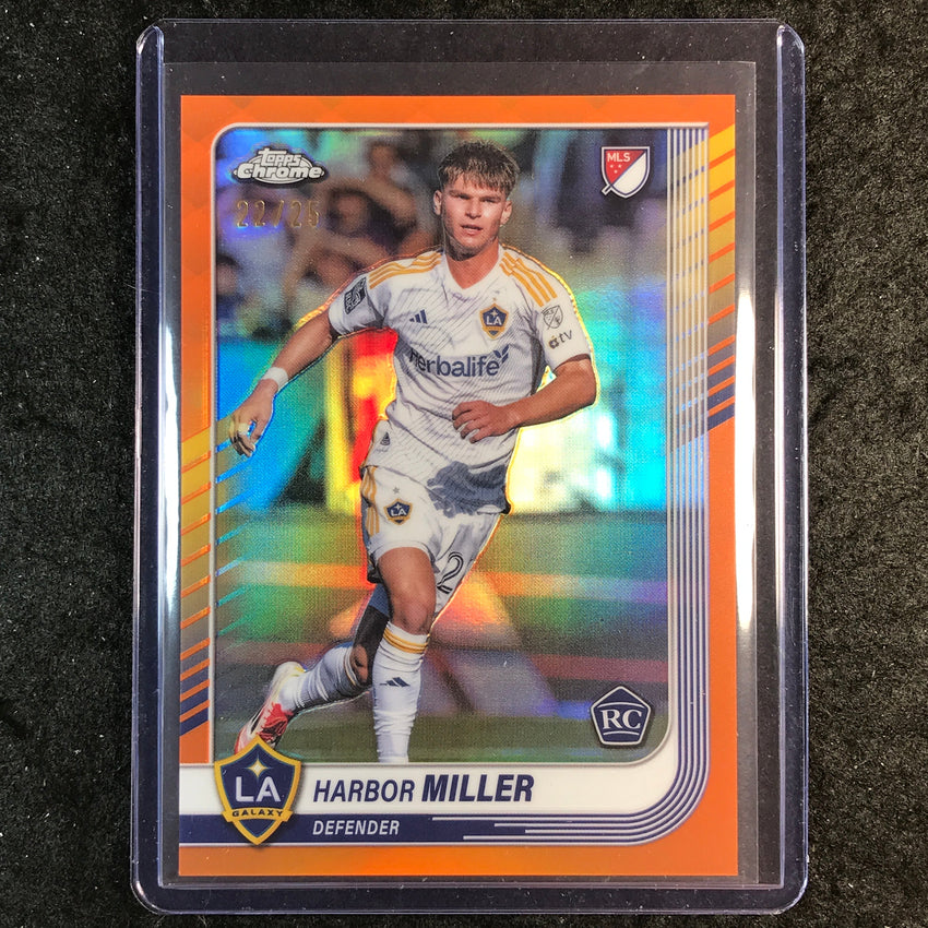 2025 Topps Chrome MLS HARBOR MILLER Rookie Base Orange 22/25 #49