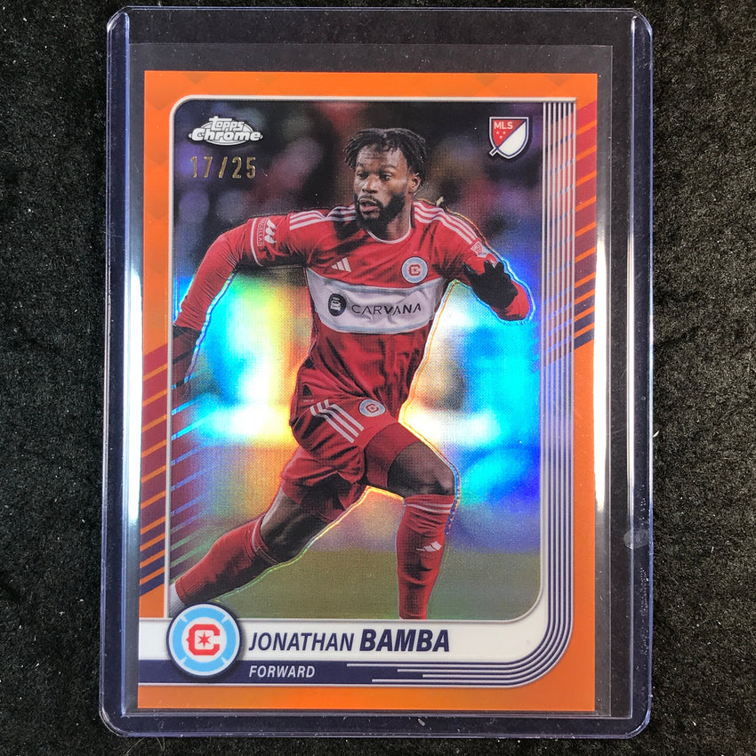 2025 Topps Chrome MLS JONATHAN BAMBA Base Orange 17/25 #175