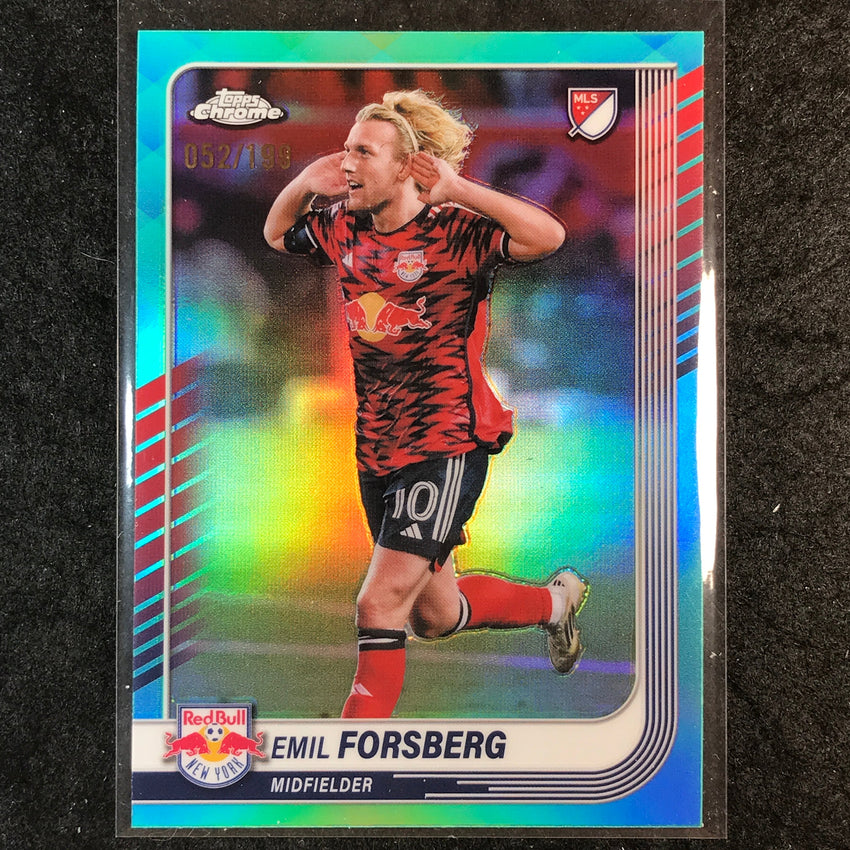 2025 Topps Chrome MLS EMIL FORSBERG Base Aqua /199 #8
