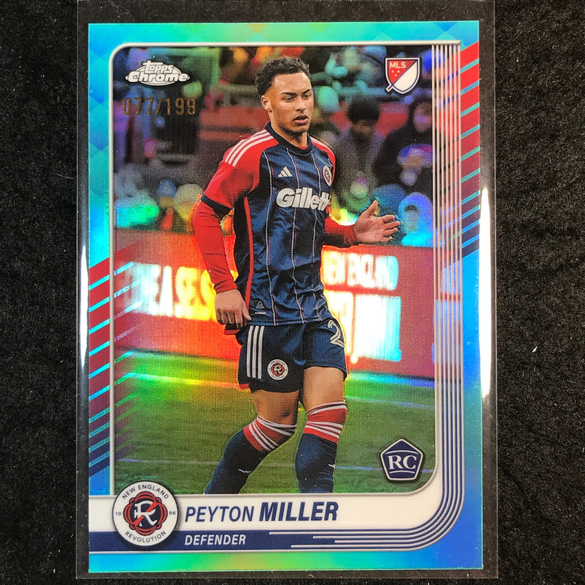 2025 Topps Chrome MLS PEYTON MILLER Rookie Base Aqua /199 #15