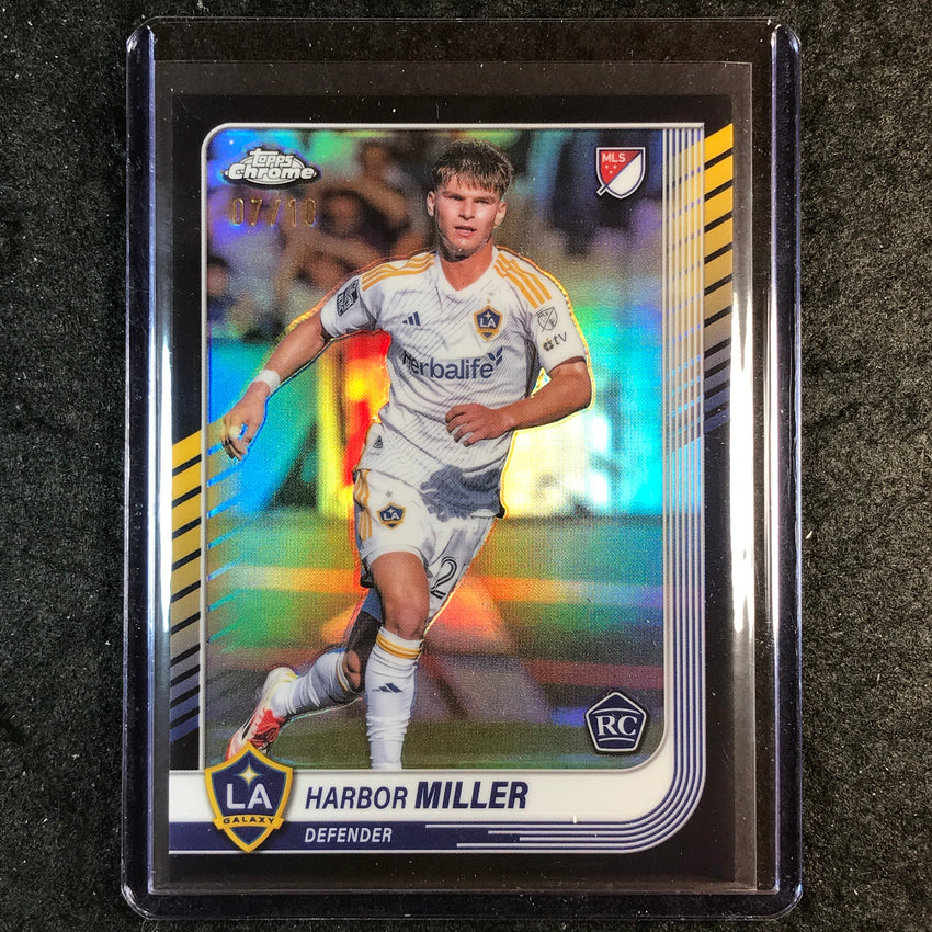 2025 Topps Chrome MLS HARBOR MILLER Rookie Base Black 7/10 #49