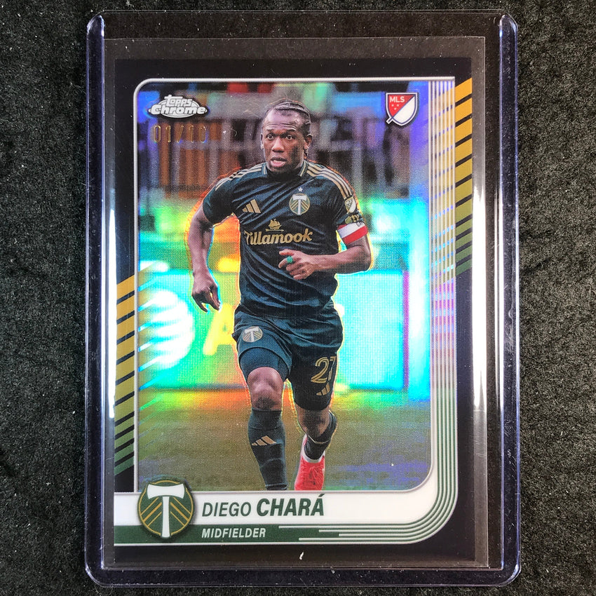 2025 Topps Chrome MLS DIEGO CHARA Base Black 1/10 #140