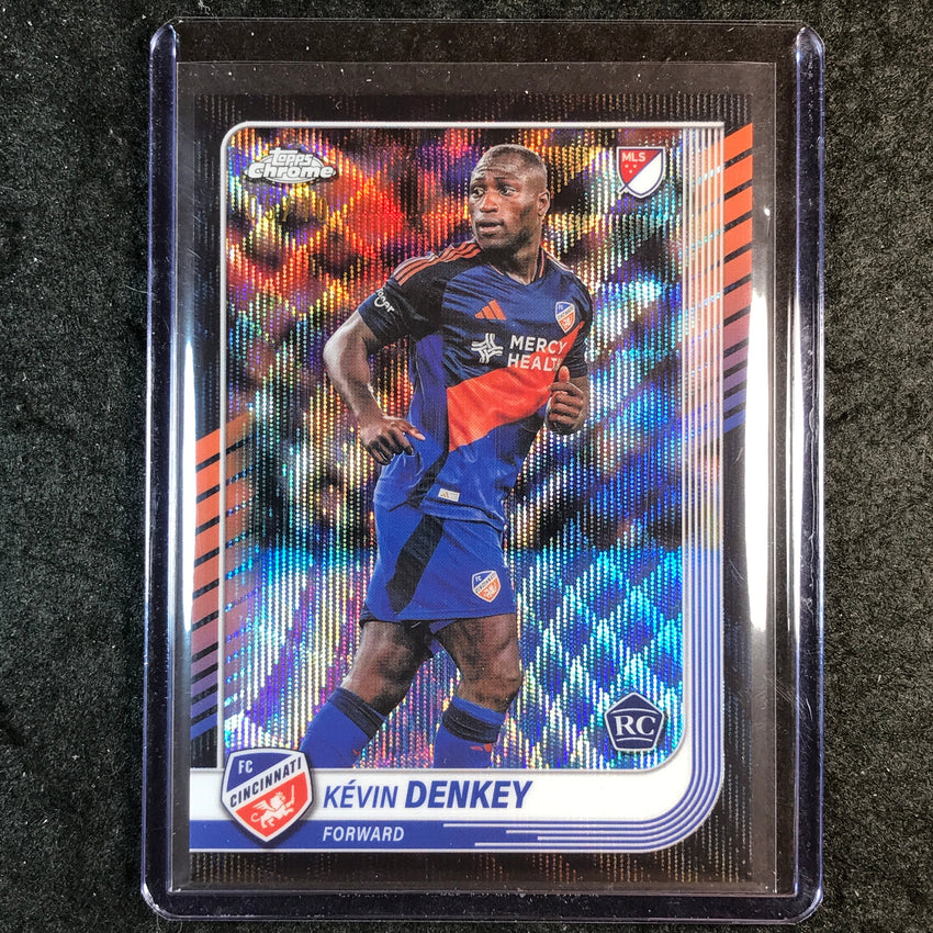 2025 Topps Chrome MLS KEVIN DENKEY Rookie Base Black Wave 5/10 #87