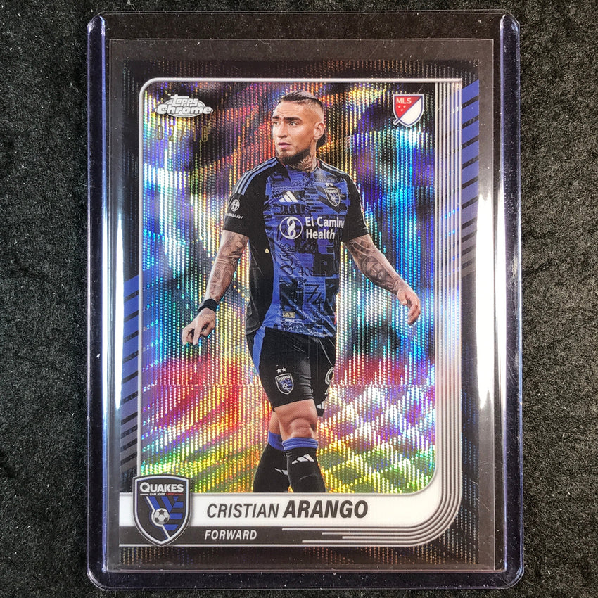 2025 Topps Chrome MLS CRISTIAN ARANGO Base Black Wave 2/10 #137