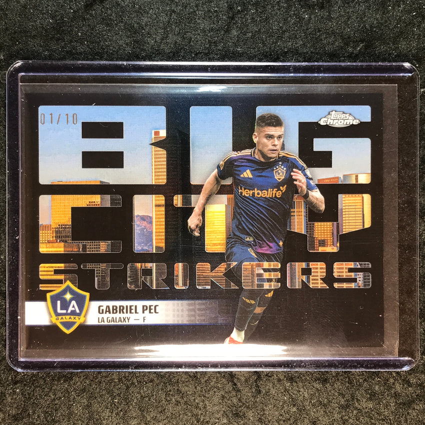2025 Topps Chrome MLS GABRIEL PEC Big City Strikers Black 1/10 #9