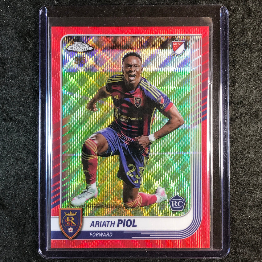 2025 Topps Chrome MLS ARIATH PIOL Rookie Base Red Wave 3/5 #116
