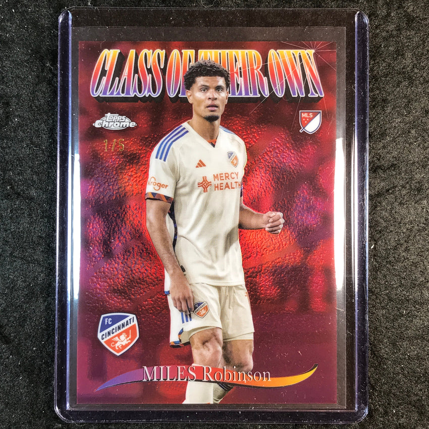 2025 Topps Chrome MLS MILES ROBINSON Class of Their Own Red 1/5 #17