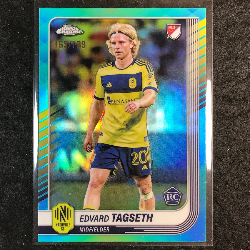 2025 Topps Chrome MLS EDVARD TAGSETH Rookie Base Aqua /199 #20