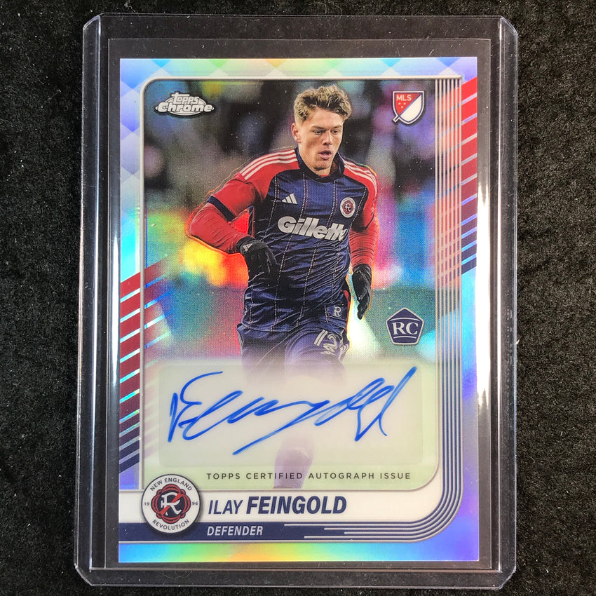 2025 Topps Chrome MLS ILAY FEINGOLD Chrome Rookie Autograph Refractor #IF