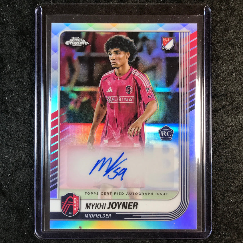 2025 Topps Chrome MLS MYKHI JOYNER Chrome Rookie Autograph Refractor #MJ