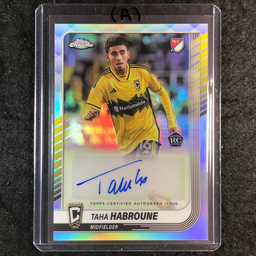 2025 Topps Chrome MLS TAHA HABROUNE Chrome Rookie Autograph Refractor #TH (A)