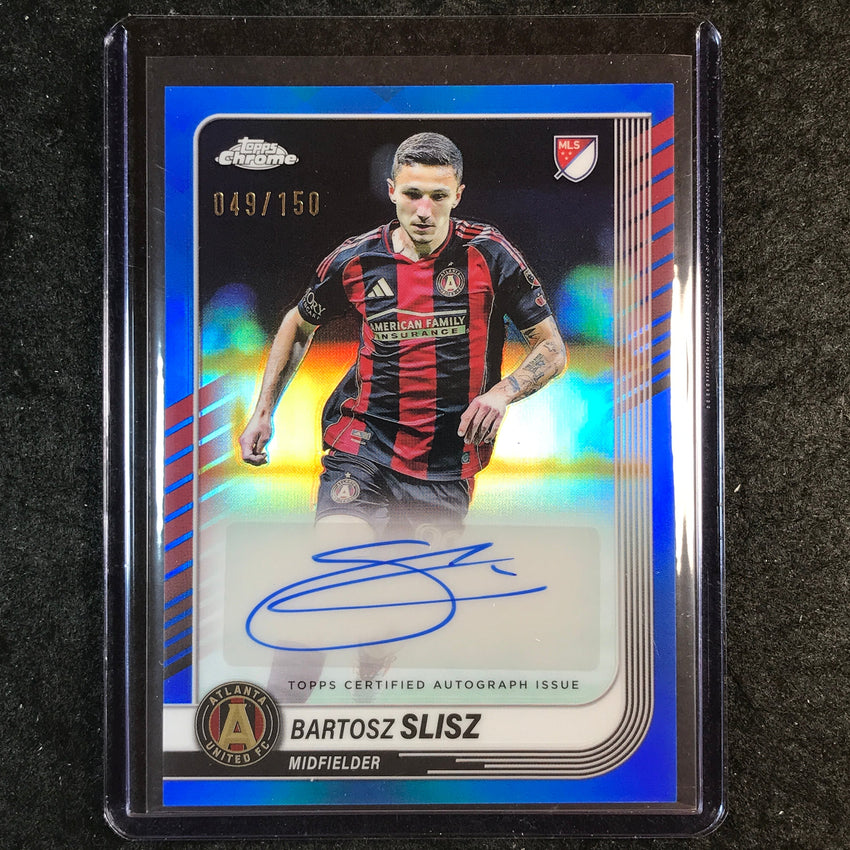2025 Topps Chrome MLS BARTOSZ SLISZ Chrome Auto Blue 49/150