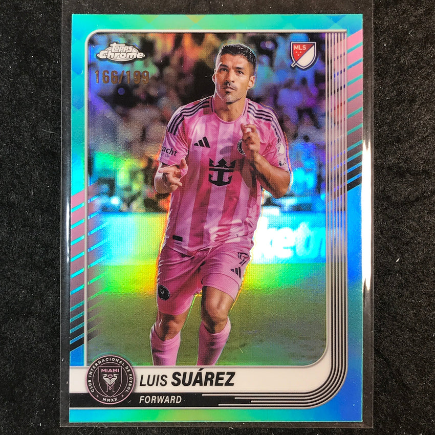 2025 Topps Chrome MLS LUIS SUAREZ Base Aqua /199 #31