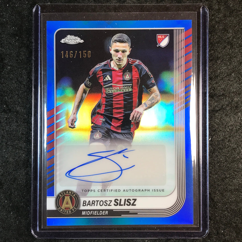 2025 Topps Chrome MLS BARTOSZ SLISZ Chrome Auto Blue 146/150