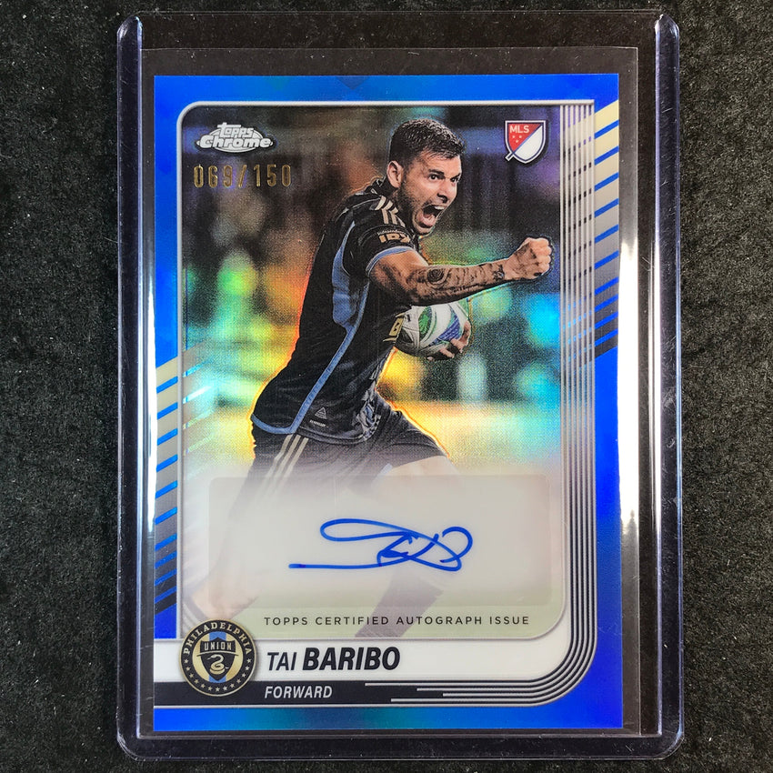 2025 Topps Chrome MLS TAI BARIBO Chrome Auto Blue 69/150
