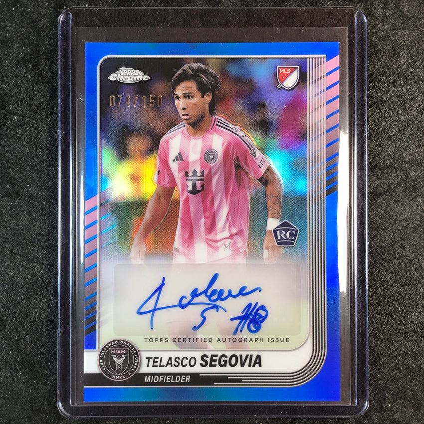 2025 Topps Chrome MLS TELASCO SEGOVIA Chrome Rookie Auto Blue 71/150