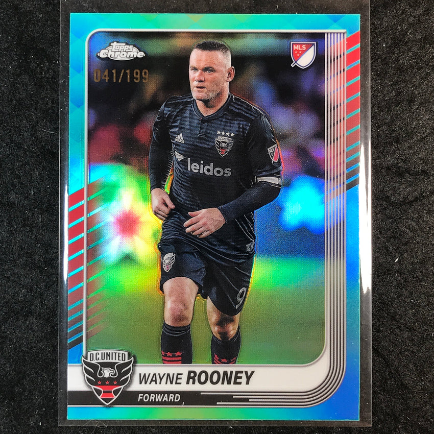 2025 Topps Chrome MLS WAYNE ROONEY Base Aqua /199 #35