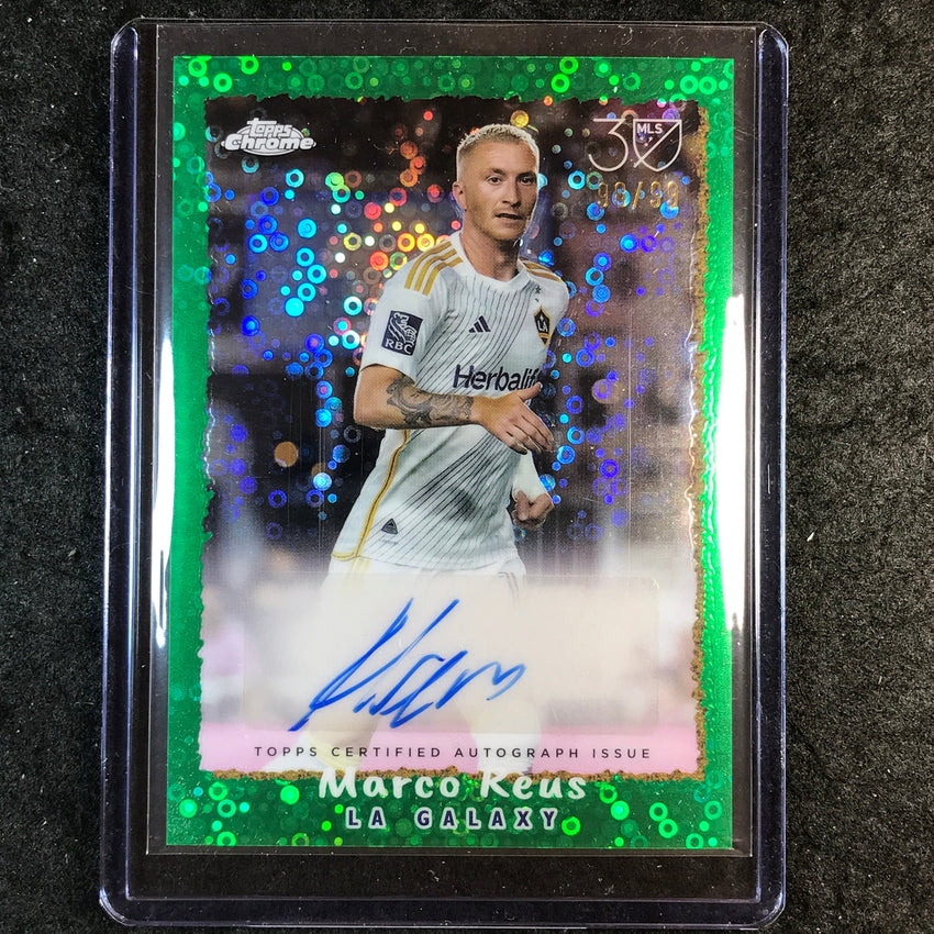 2025 Topps Chrome MLS MARCO REUS Topps 1995 Auto Green Donut Holes 98/99