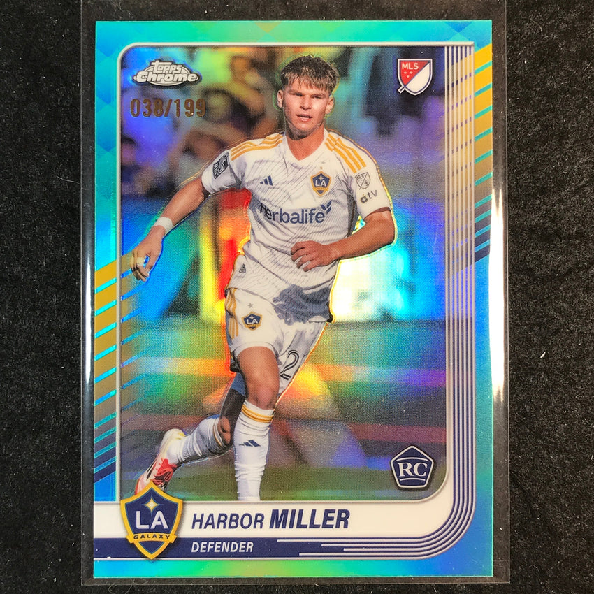 2025 Topps Chrome MLS HARBOR MILLER Rookie Base Aqua /199 #49