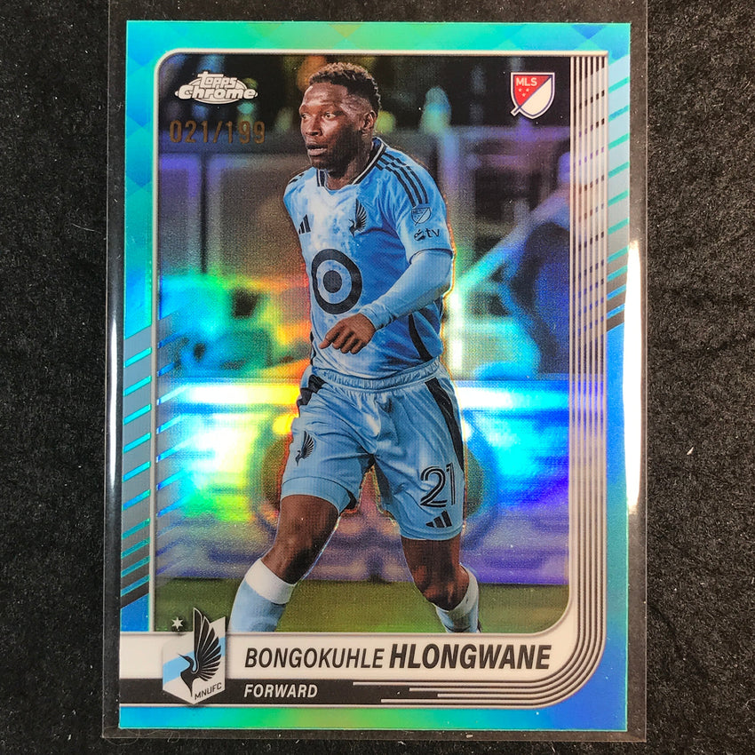 2025 Topps Chrome MLS BONGOKUHLE HLONGWANE Base Aqua /199 #58