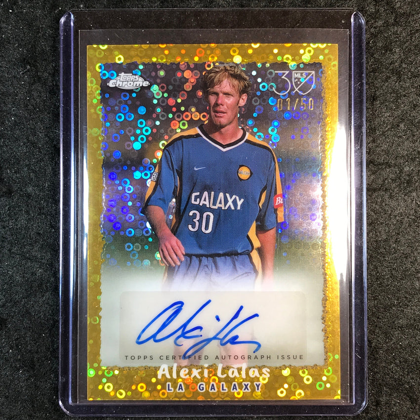 2025 Topps Chrome MLS ALEXI LALAS Topps 1995 Auto Gold Donut Holes 1/50