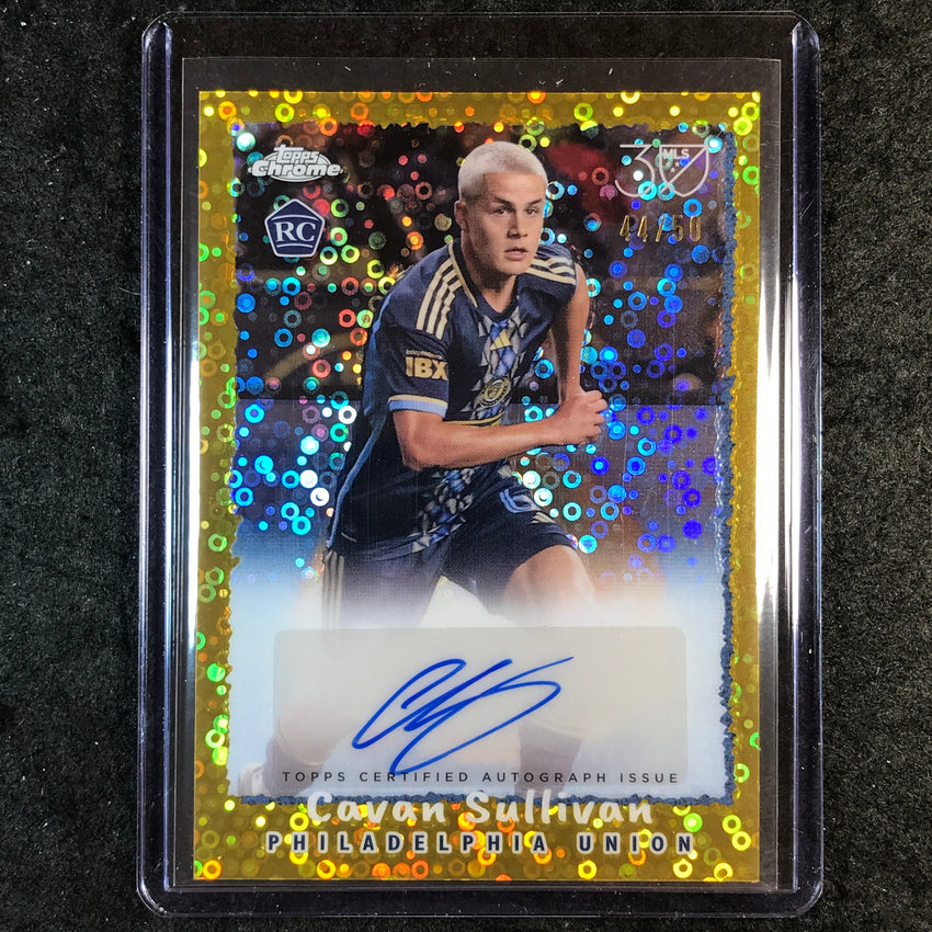 2025 Topps Chrome MLS CAVAN SULLIVAN Topps 1995 Rookie Auto Gold Donut 44/50