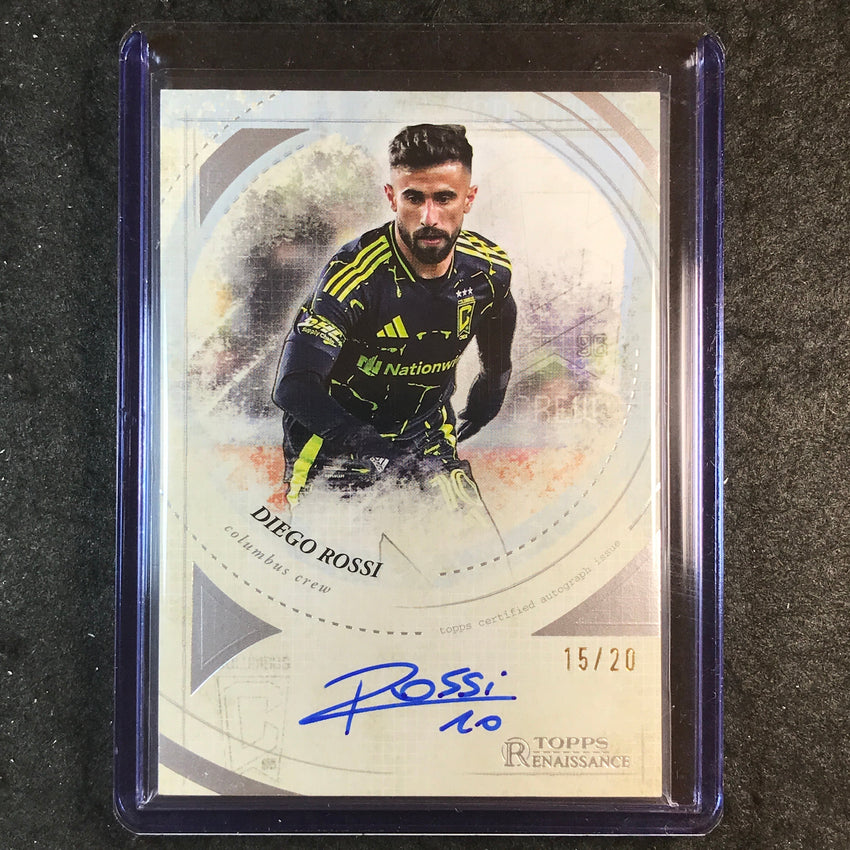 2025 Topps Chrome MLS DIEGO ROSSI MLS Renaissance Auto 15/20