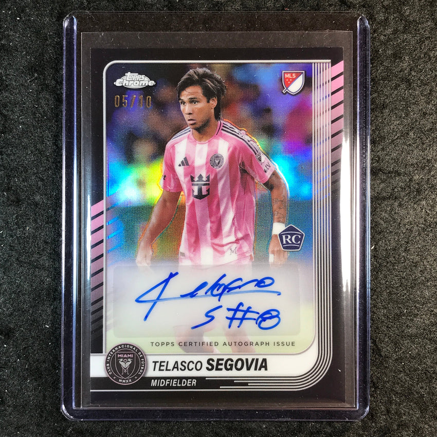 2025 Topps Chrome MLS TELASCO SEGOVIA Chrome Rookie Auto Black 5/10
