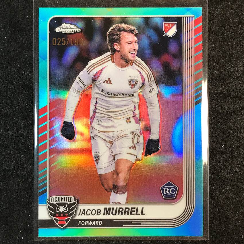 2025 Topps Chrome MLS JACOB MURRELL Rookie Base Aqua /199 #67
