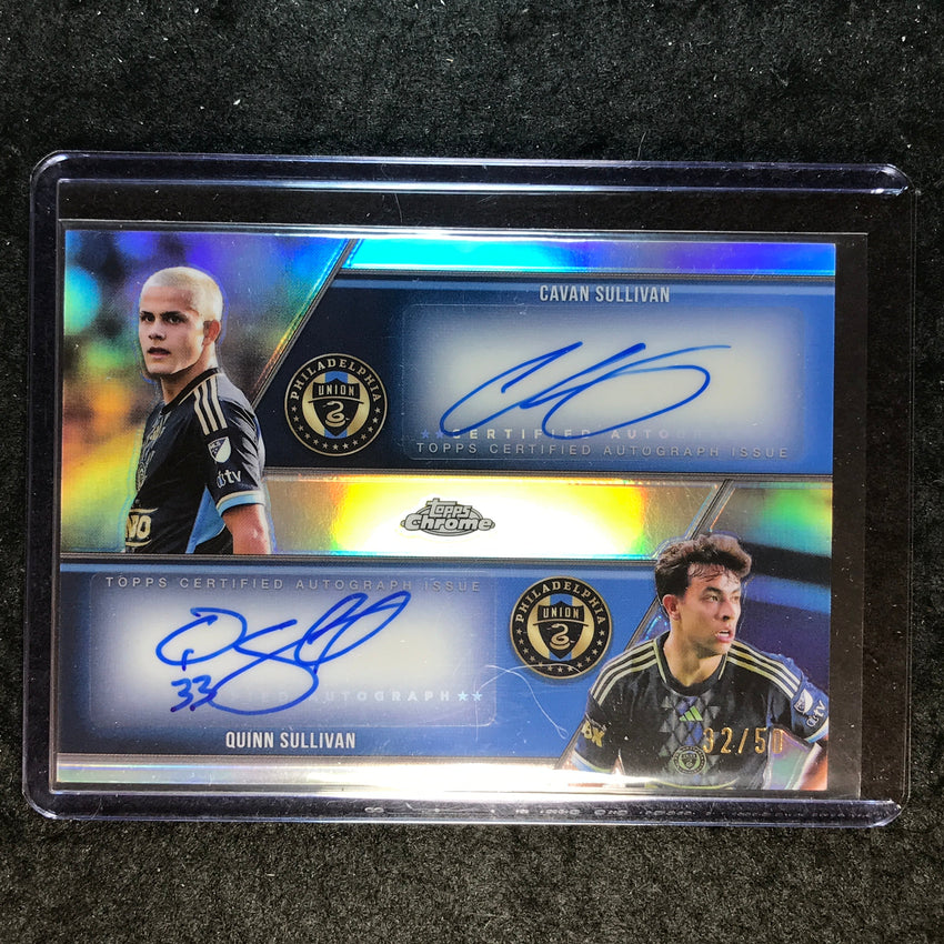 2025 Topps Chrome MLS CAVAN SULLIVAN QUINN SULLIVAN Dual Auto Refractor 32/50