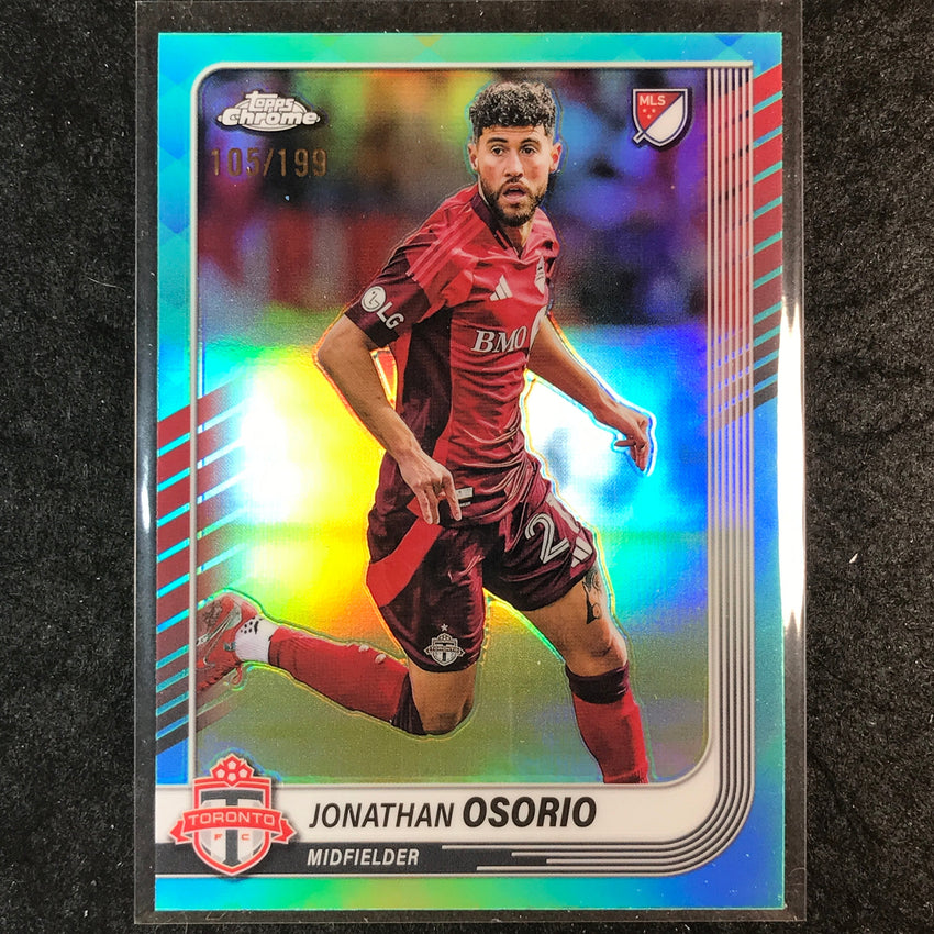 2025 Topps Chrome MLS JONATHAN OSORIO Base Aqua /199 #70