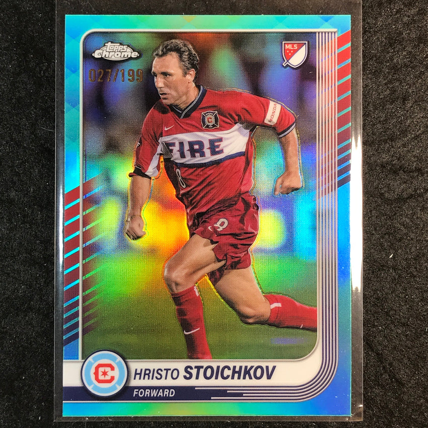 2025 Topps Chrome MLS HRISTO STOICHKOV Base Aqua /199 #84