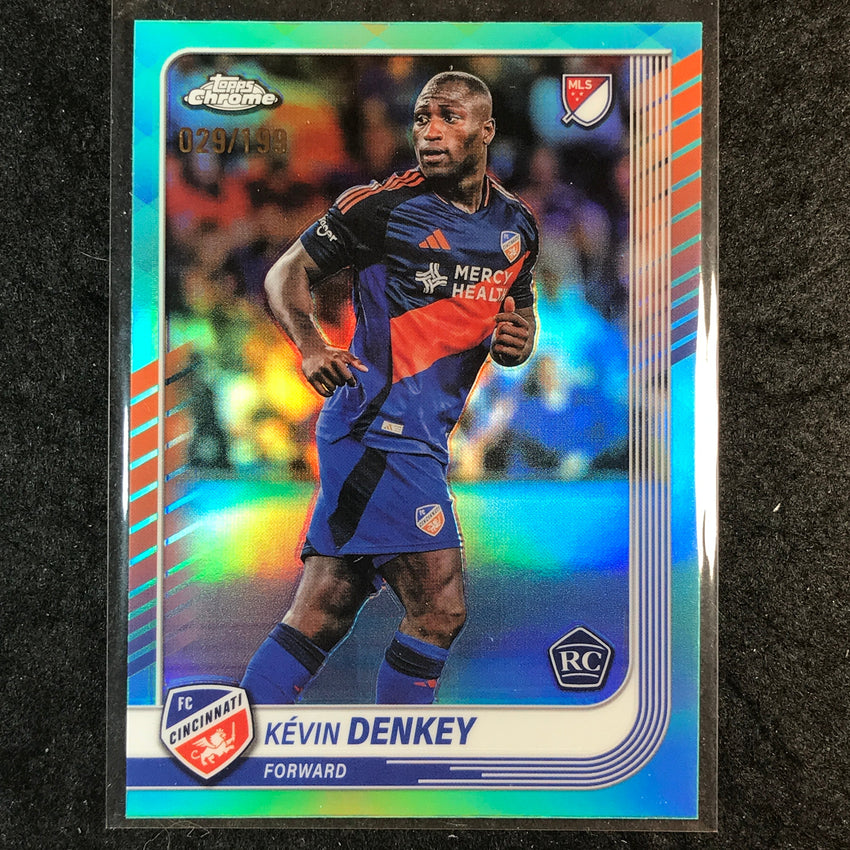 2025 Topps Chrome MLS KEVIN DENKEY Rookie Base Aqua /199 #87