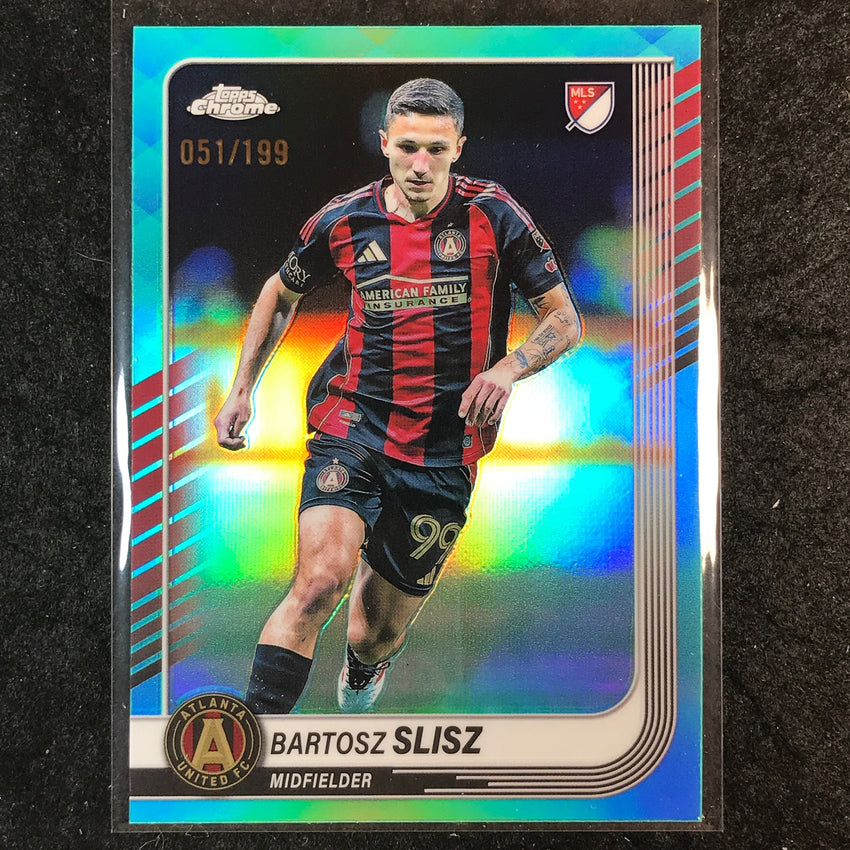 2025 Topps Chrome MLS BARTOSZ SLISZ Base Aqua /199 #91