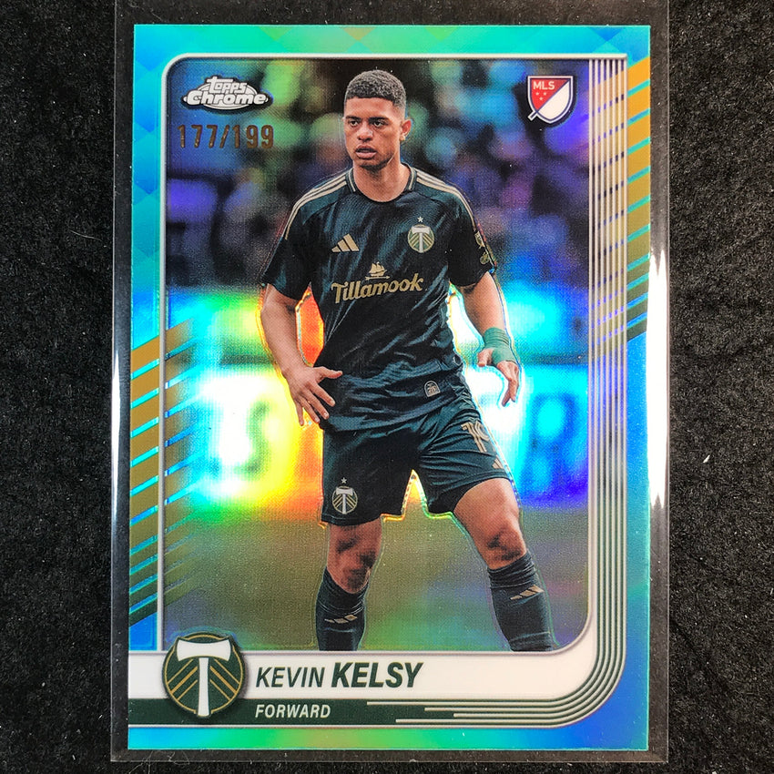 2025 Topps Chrome MLS KEVIN KELSY Base Aqua /199 #103