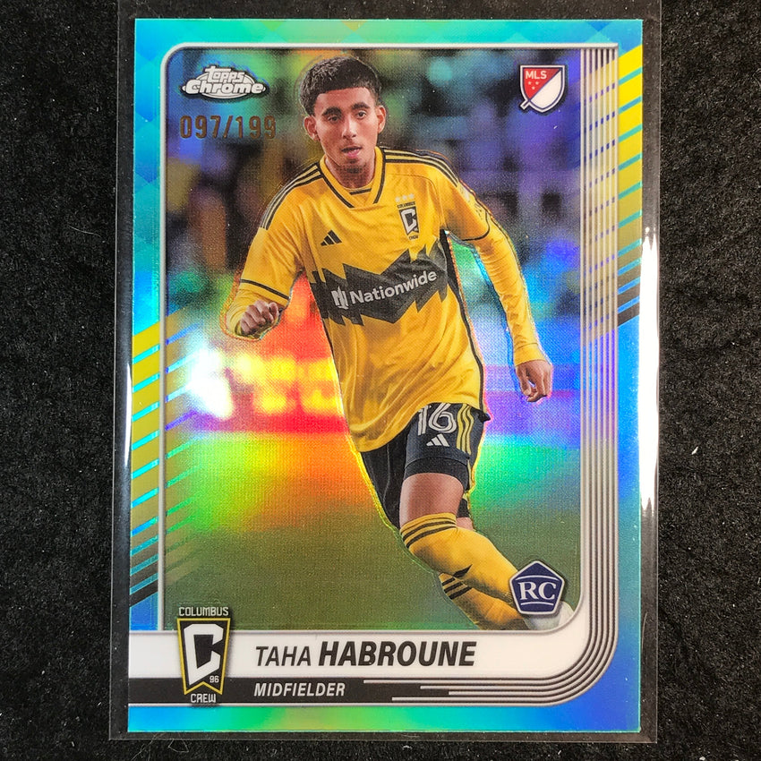 2025 Topps Chrome MLS TAHA HABROUNE Rookie Base Aqua /199 #104