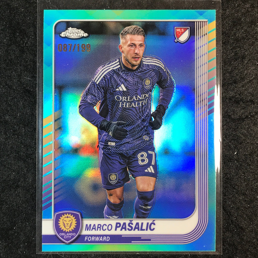 2025 Topps Chrome MLS MARCO PASALIC Base Aqua /199 #113