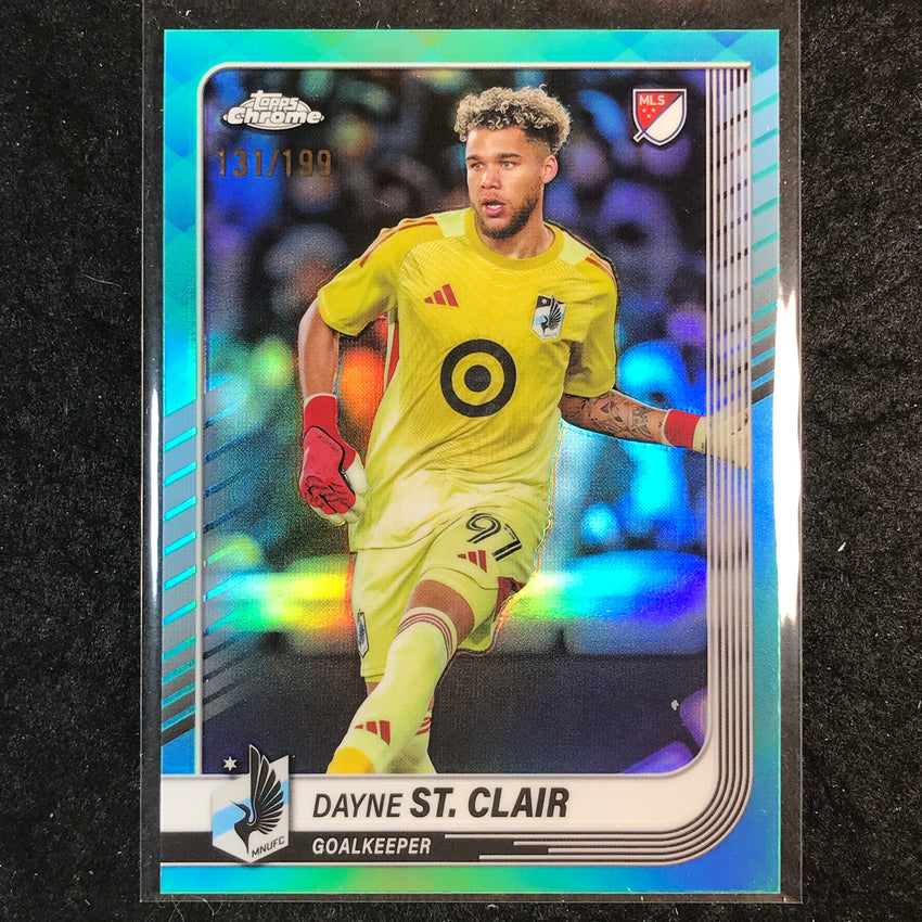 2025 Topps Chrome MLS DAYNE ST. CLAIR Base Aqua /199 #121