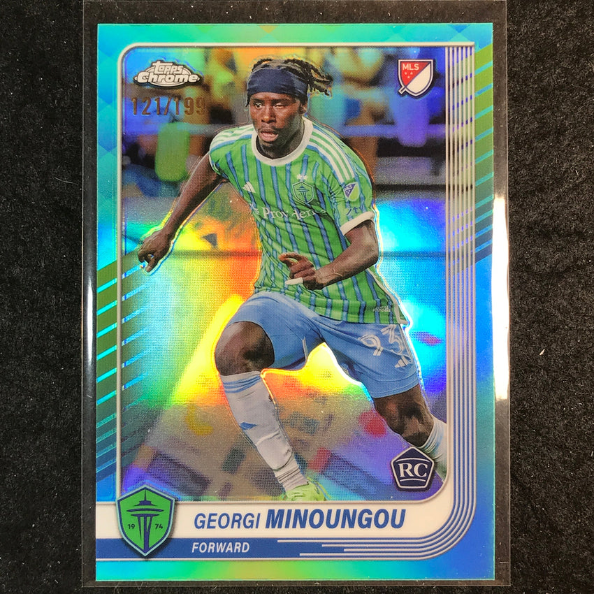 2025 Topps Chrome MLS GERGI MINOUNGOU Rookie Base Aqua /199 #127