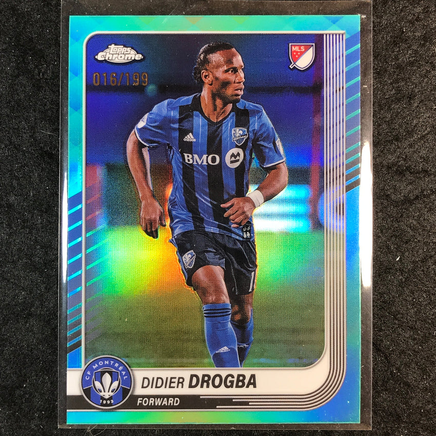 2025 Topps Chrome MLS DIDIER DROGBA Base Aqua /199 #131