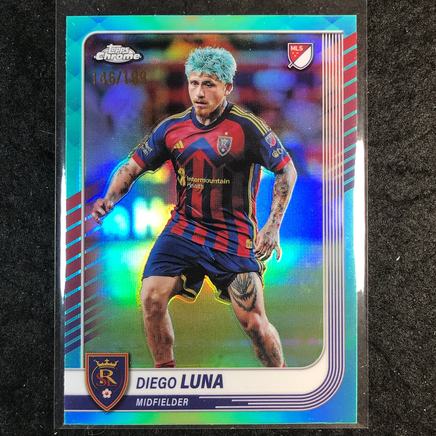 2025 Topps Chrome MLS DIEGO LUNA Base Aqua /199 #149