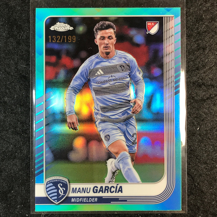 2025 Topps Chrome MLS MANU GARCIA Base Aqua /199 #167