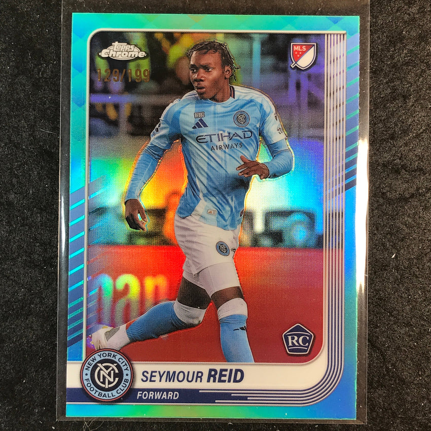 2025 Topps Chrome MLS SEYMOUR REID Rookie Base Aqua /199 #169