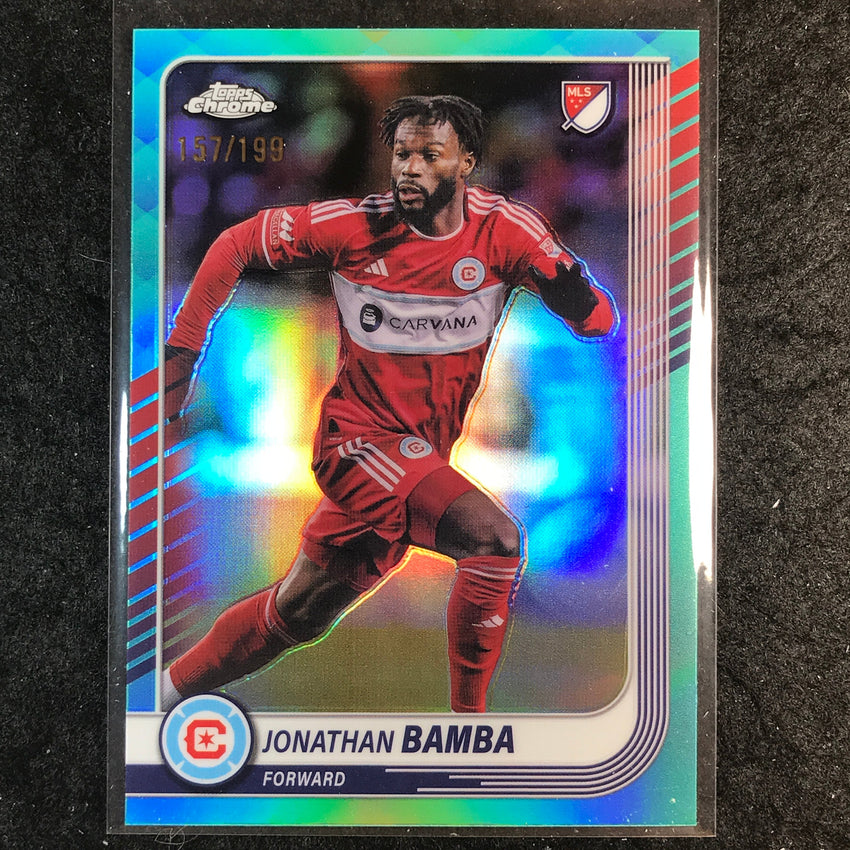 2025 Topps Chrome MLS JONATHAN BAMBA Base Aqua /199 #175