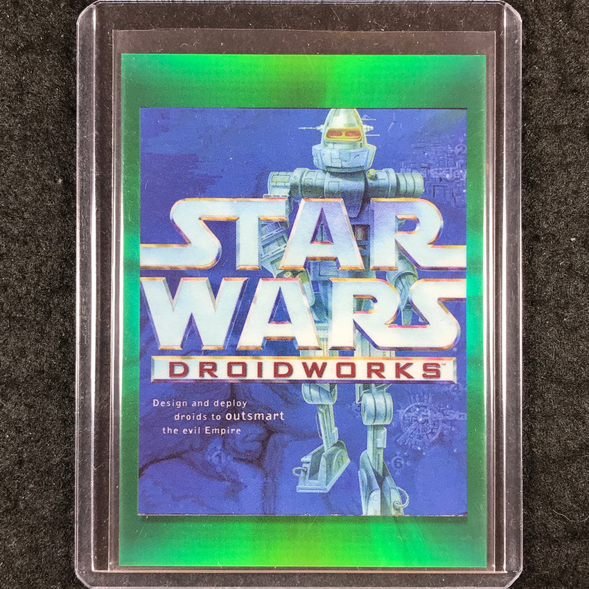 2022 Topps Star Wars Galaxy Chrome DROIDWORKS Gameplay Galaxy Green 27/99 #14
